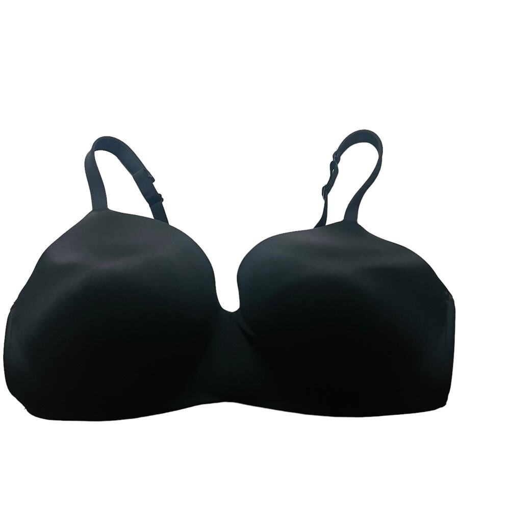 Cacique Lightly Lined T Shirt No Wire Bra Size 44DDD Black - Picture 8 of 8